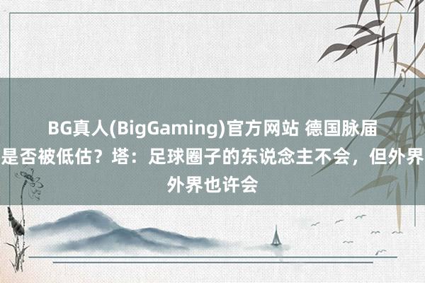 BG真人(BigGaming)官方网站 德国脉届寰宇杯是否被低估？塔：足球圈子的东说念主不会，但外界也许会
