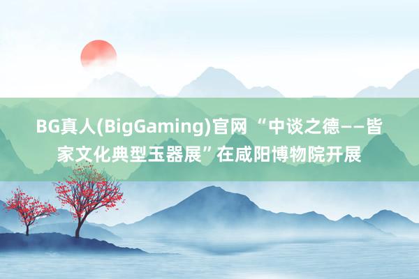 BG真人(BigGaming)官网 “中谈之德——皆家文化典型玉器展”在咸阳博物院开展