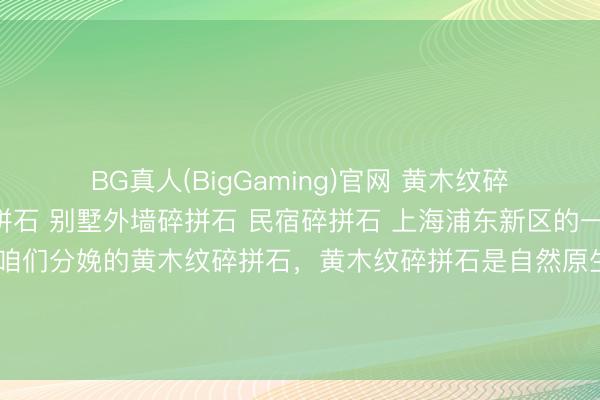 BG真人(BigGaming)官网 黄木纹碎拼石 乱石片 贴墙碎拼石 别墅外墙碎拼石 民宿碎拼石 上海浦东新区的一家庭院采取的一齐是咱们分娩的黄木纹碎拼石，黄木纹碎拼石是自然原生态石材，石身自带精细当然的黄木纹肌理，纹路判辨档次分明，晴明温润柔柔，举座色彩高雅耐看，自然质感统共。