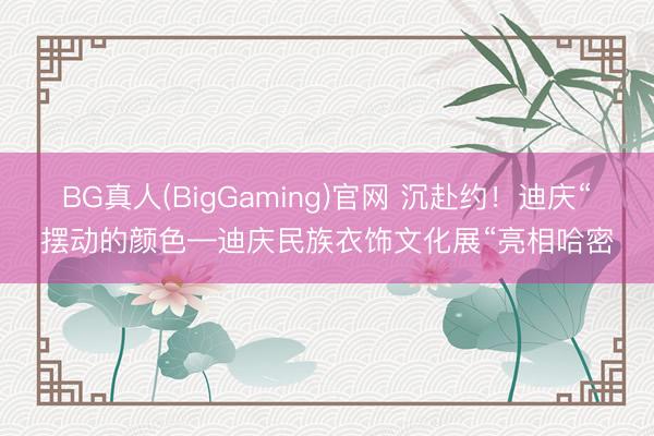 BG真人(BigGaming)官网 沉赴约！迪庆“摆动的颜色—迪庆民族衣饰文化展“亮相哈密