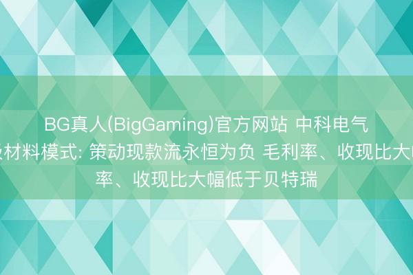 BG真人(BigGaming)官方网站 中科电气阻隔百亿负极材料模式: 策动现款流永恒为负 毛利率、收现比大幅低于贝特瑞