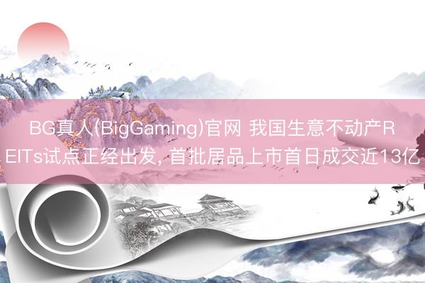 BG真人(BigGaming)官网 我国生意不动产REITs试点正经出发， 首批居品上市首日成交近13亿